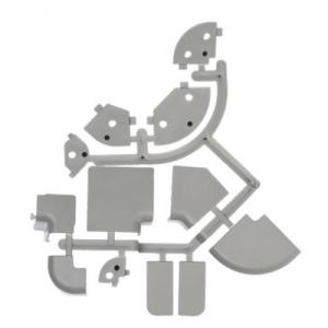 Vízzáró egységcsomag, fényes alu-szálcsiszolt alu téglalap vízvetőhöz