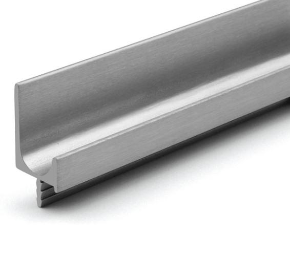 TULIP élbe marható fogantyú profil, Juvio II 2900mm nemesacél