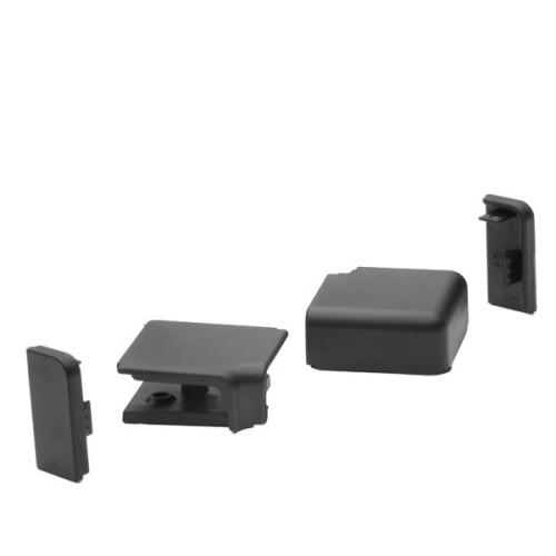 Vízzáró egységcsomag matt fekete téglalap vízvetőhöz