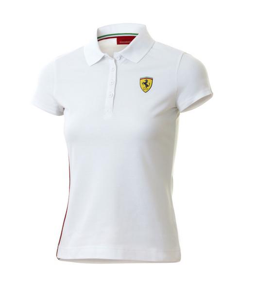 Eredeti, Brandon/Puma Scuderia Ferrari fehér női póló L.