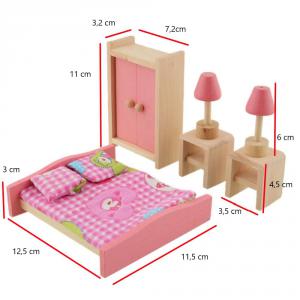 Anna & Beck fa hálószoba bútor 6 darabos.