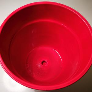 Kerámia kaspó, írható perem - Ciklámen.