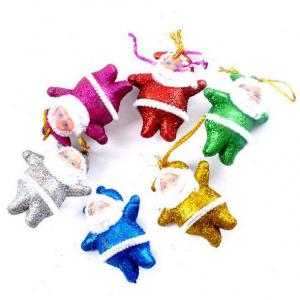 Karácsonyfadísz - mikulás függő 6db/csomag.