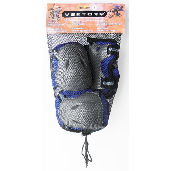 Vektory térd-könyök-csuklóvédő szett Kék - L.
