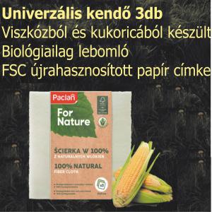 Paclan For Nature Univerzális Kukorica&Viszk;óz Törlőkendő 3db/csomag 38cmx35cm