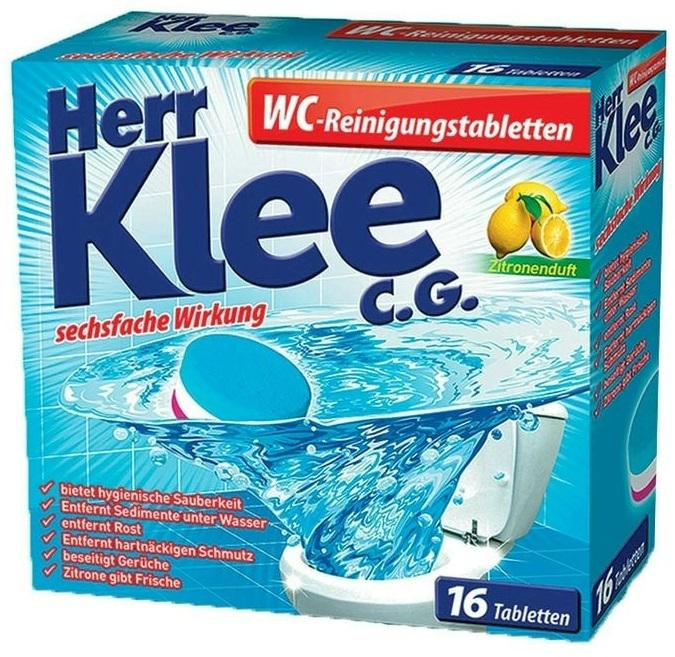Herr Klee Wc Vízkő Eltávolító Tabletta Lemon Illattal 16db/doboz