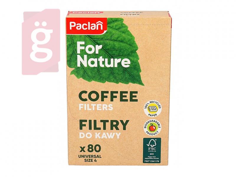 Paclan For Nature Kávéfilter Univerzális méret 80db/csomag