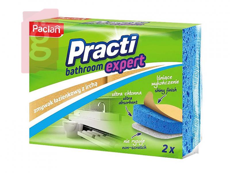 Paclan Practi Bathroom Expert Szivacs 2db/csomag (Fürdőszoba tisztítására ajánlott)