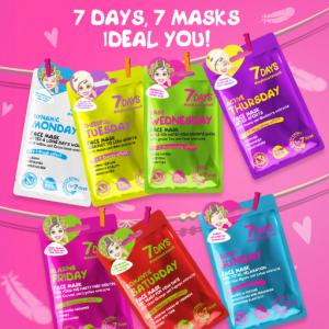 My7Days Beauty arcmaszk szett - 7db maszk egy csomagban