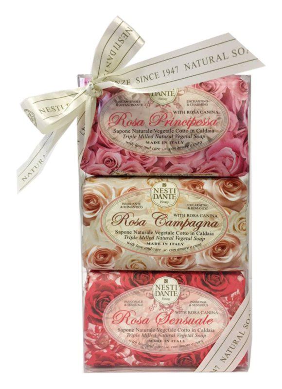 Nesti Dante ajándékszett - Le Rose - rózsás szappanok 3 x 150 gr