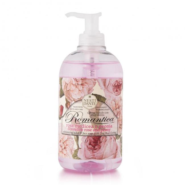 Nesti Dante Romantica Rózsa-peónia Folyékony szappan - 500 ml