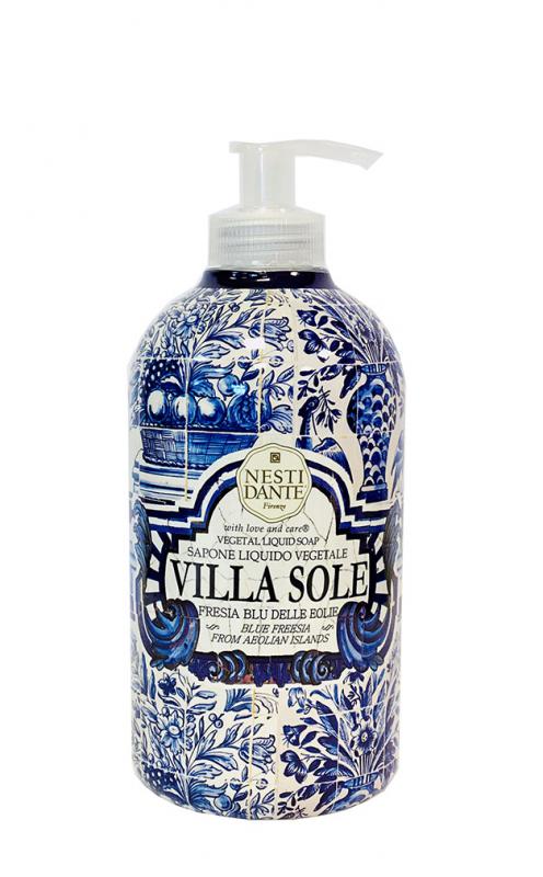 Nesti Dante Villa Sole - Fresia Blu delle Eolie - Kék frézia Eolie-szigetekről - folyékony szappan - 500 ml