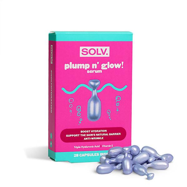 SOLV. Plump and Glow - hialuronsavas hidratáló szérum - arcápoló kapszula - 14 db