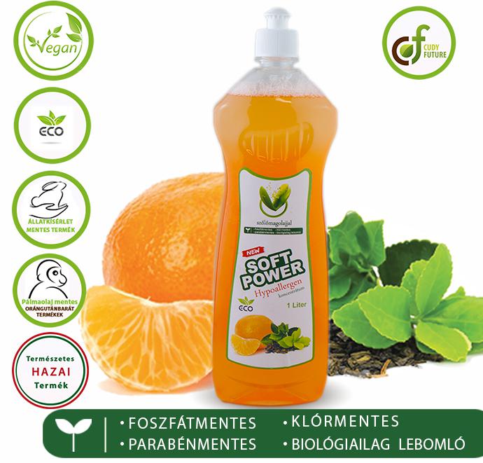 Naturcleaning mosogatószer koncentrátum, tea-mandarin (1 l)