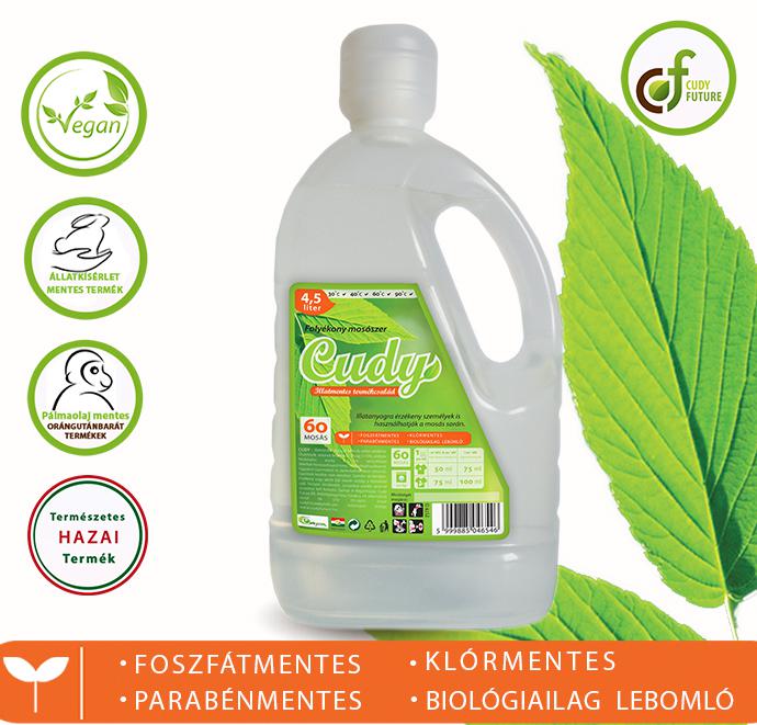 Naturcleaning Sensitive Illat -és allergénmentes folyékony mosószer (4 l)