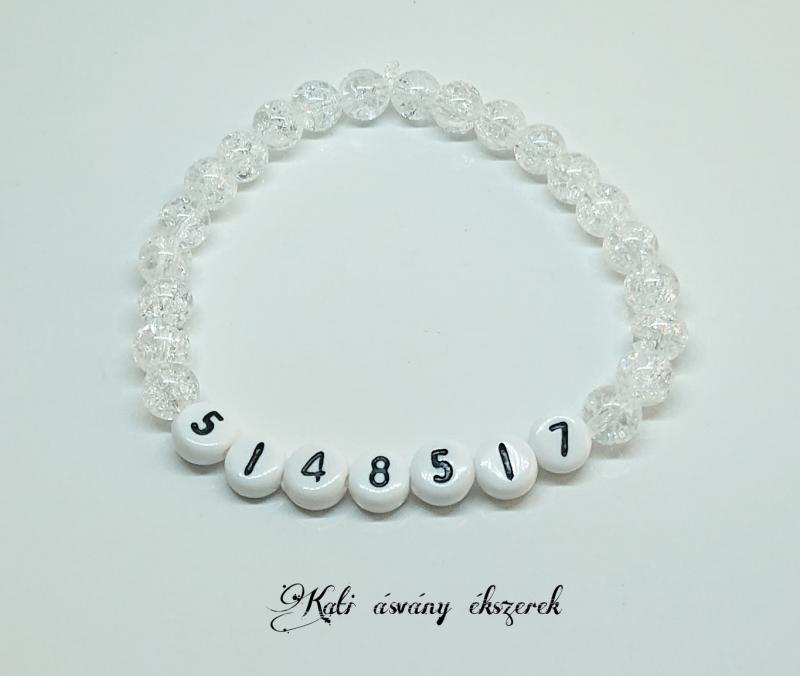 5148517  Sejtregenerálás, egészség repesztett hegyikristály ásvány karkötő