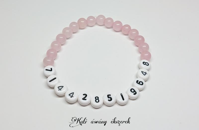 714428519648 Elengedés rózsakvarc ásvány karkötő