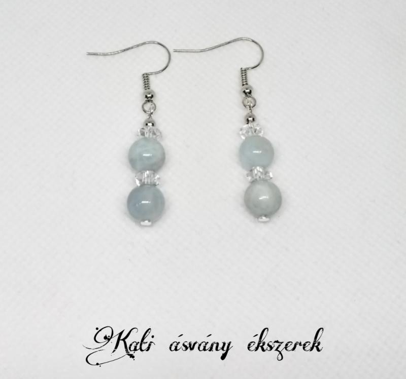 Akvamarin fülbevaló