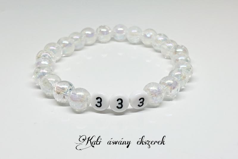 Angyali számsoros ásvány karkötők repesztett angyal aura kvarcból