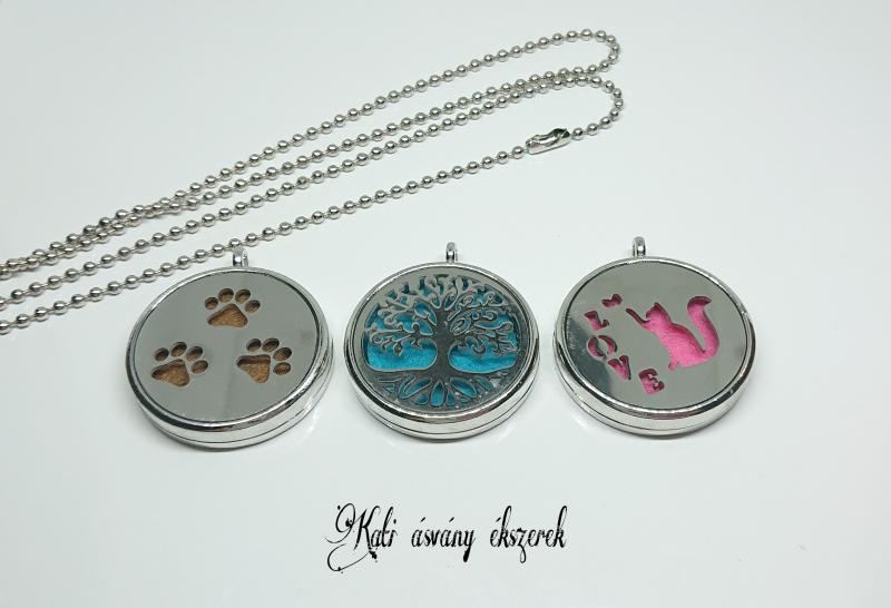 Aromaterápiás nyaklánc nagy medállal