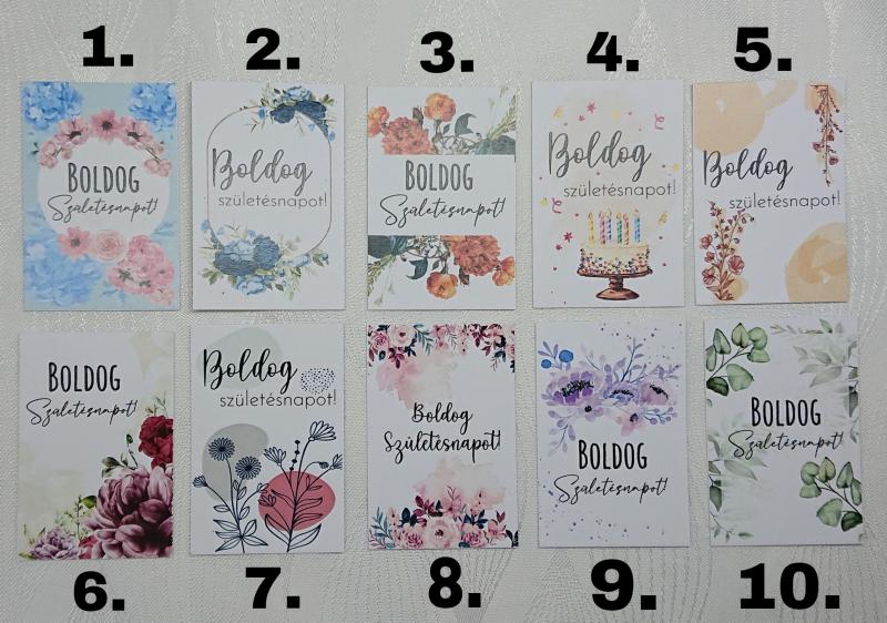 Boldog születésnapot kis kisérőkártya