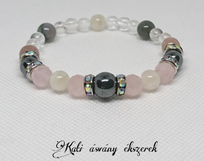 Dupla holdkő várandósságot segítő, babaváró ásvány karkötő