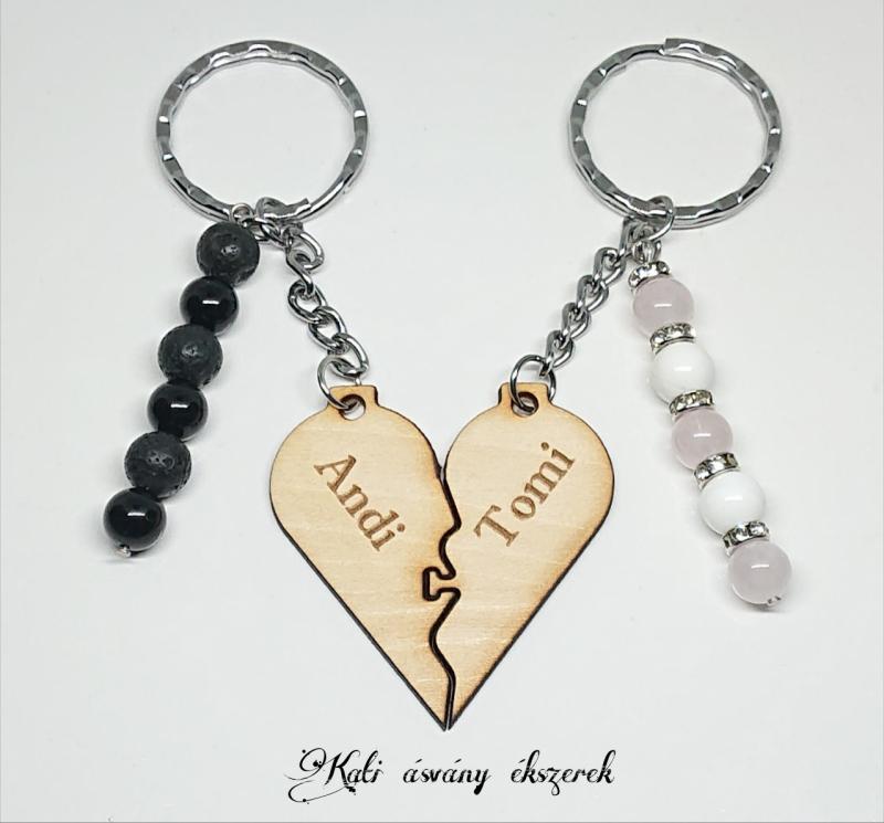 Egyedi páros kulcstartó