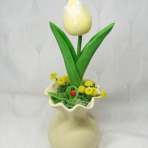 1 szál szappan tulipán vázában