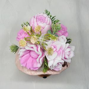 Állatfigurás szappanvirág csokor