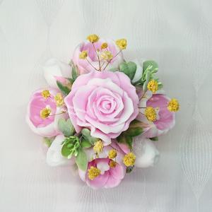 Amarillisz illatú rózsaszín szappanvirág csokor