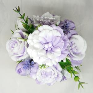 Boldog születésnapot kívánok! szappanvirág csokor