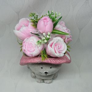 Cicás szappanvirág csokrok