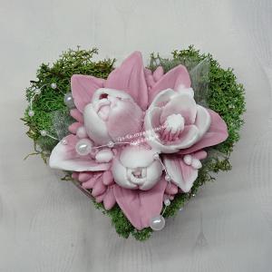 Dove illatú tulipán szappanvirág csokor