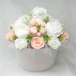 Esküvői szülőköszöntő illatos szappanvirág box