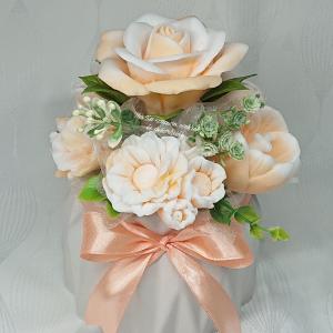 Fehér levendula illatú szappanvirág csokor