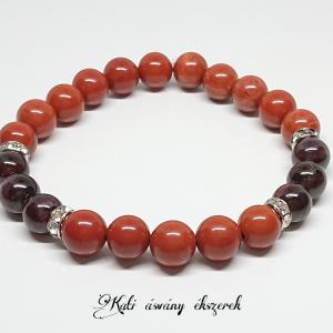 Gyökércsakra erősítő ásvány karkötő