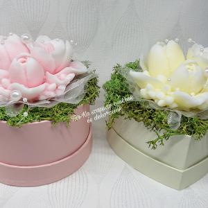 Illatos tulipán szappan csokrok