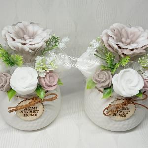 Immunrendszer erősítő, DoTERRA On Guard illatú csokor Home Sweet Home kaspóban