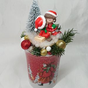 Karácsonyi bögrés dekoráció
