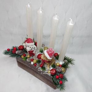 Karácsonyi kutyusos adventi dekoráció