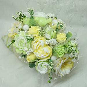 Különleges nagy szappanvirág csokor csigaházban