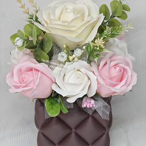 Különleges szappanrózsa csokor