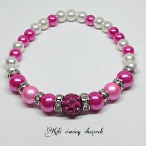 Pink Shamballa karkötő