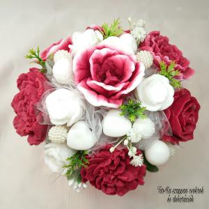 Piros - fehér  jázmin illatú szappan box