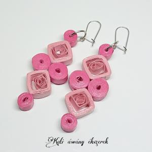 Quilling technikával készült fülbevalók