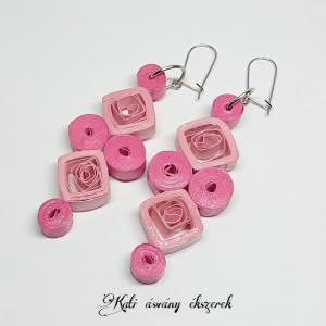 Quilling technikával készült fülbevalók