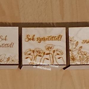 Sok szeretettel! egyedi szappanvirág csokor