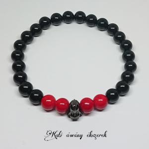 Star Wars ásvány karkötő Darth Vader-es köztessel