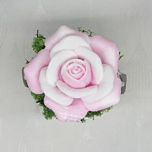 Szappanrózsa kis fém vödörben