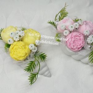 Szappanvirágok csigaházban